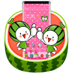 Cute Watermelon Babies Theme icon