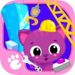 Cute & Tiny Construction Cars - Build a Pet Town icon