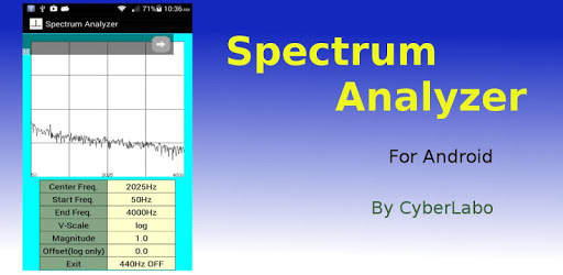 Spectrum analyzer pc screenshot
