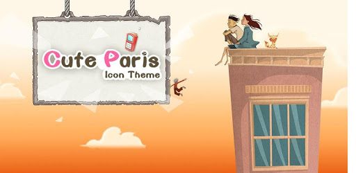 Cute Paris Comic Theme: Cartoon Paris launcher pc screenshot