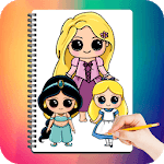 Drawing Cute Chibi Princess for pc icon Drawing Cute Chibi Princess for pc icon