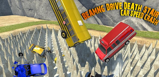 Beamng Drive Death Stair Car Speed Crash pc screenshot Beamng Drive Death Stair Car Speed Crash pc screenshot