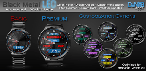 Black Metal LED HD WatchFace Widget Live Wallpaper pc screenshot Black Metal LED HD WatchFace Widget Live Wallpaper pc screenshot