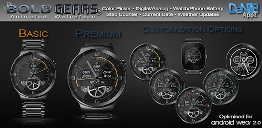 Bold Gears HD Watch Face Widget & Live Wallpaper pc screenshot Bold Gears HD Watch Face Widget & Live Wallpaper pc screenshot
