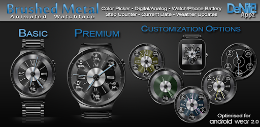 Brushed Metal HD Watch Face & Clock Widget pc screenshot Brushed Metal HD Watch Face & Clock Widget pc screenshot