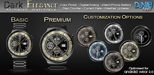 Dark Elegance HD WatchFace Widget & Live Wallpaper pc screenshot Dark Elegance HD WatchFace Widget & Live Wallpaper pc screenshot