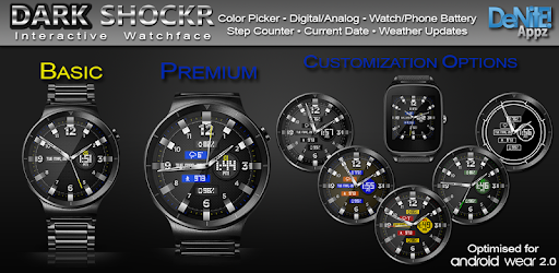 Dark ShockR HD Watch Face Widget & Live Wallpaper pc screenshot Dark ShockR HD Watch Face Widget & Live Wallpaper pc screenshot