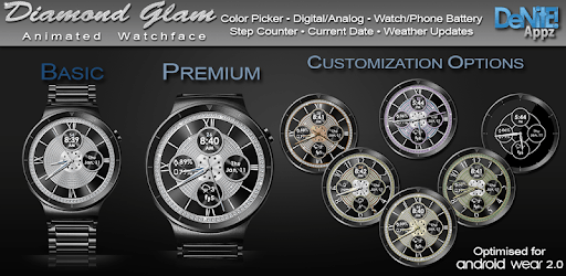 Diamond Glam HD Watch Face Widget & Live Wallpaper pc screenshot