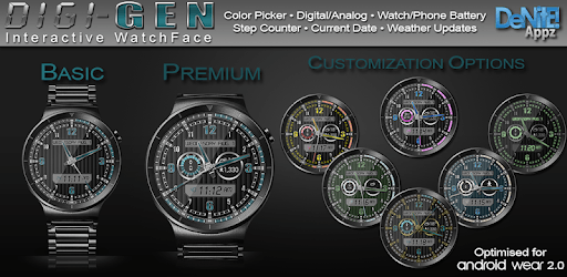 Digi-Gen HD Watch Face Widget & Live Wallpaper pc screenshot Digi-Gen HD Watch Face Widget & Live Wallpaper pc screenshot