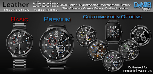 Leather ShockR HD Watch Face Widget Live Wallpaper pc screenshot