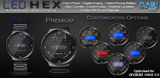 LED Hex HD Watch Face Widget & Live Wallpaper pc screenshot