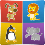 Animals memory game for kids icon
