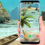 Beach Live Wallpaper HD Background: Island 3D icon