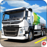 Driving Hill Oil Tanker Truck icon
