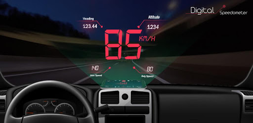 Digital Speedometer - GPS Odometer app offline HUD pc screenshot