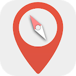 Digital compass - Map compass & Windy map icon
