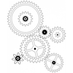 Engine technology icon