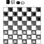 Draughts game icon