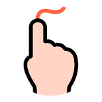 Draw finger (painter) icon