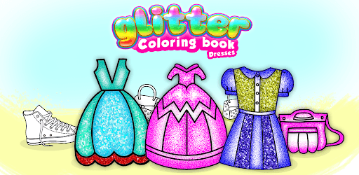 Glitter Dresses Coloring Book - Drawing pages pc screenshot Glitter Dresses Coloring Book - Drawing pages pc screenshot
