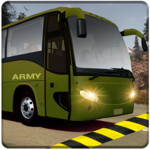 indian army bus driving: military truck mission icon