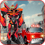 Robot Fire Truck Transforming Robot City Rescue icon