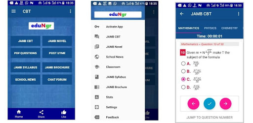 JAMB App - CBT, Past Questions, Post-UTME - v 2019 pc screenshot
