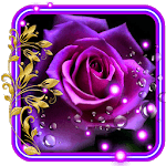 Purple Roses live wallpaper icon