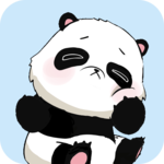 Cute Panda Emoji Keyboard Sticker icon