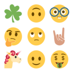 New Emoji Taco Unicorn Finger icon