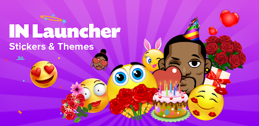 IN Launcher - Love Emojis & GIFs, Themes pc screenshot