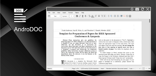 AndroDOC editor for Doc & Word pc screenshot