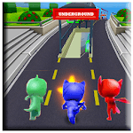 Pj Subway Dash Masks Adventure 3D icon