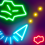 Glow Asteroids Meteor Shooter for pc icon