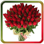 Beautiful Flowers Bouquet Glit icon