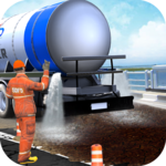 Mega City Road Construction Machine Operator Game icon