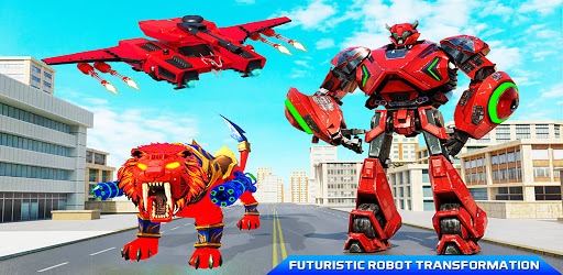 Flying Tank Transform Robot War: Lion Robot Games pc screenshot