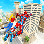 Flying Police Robot Rope Hero: Gangster Crime City icon