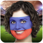Flag face paint: World Cup 2018 icon