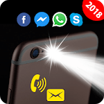 Flash on Call and SMS: Automatic Bright flashlight icon