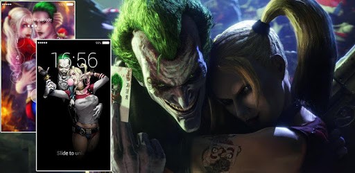 Joker and Harley Lock Screen pc screenshot