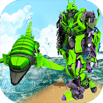 Futuristic Robot Dolphin City Battle - Robot Game icon