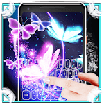 Neon Butterfly 3D Keyboard icon