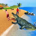 Crocodile Simulator 2019: Beach & City Attack icon