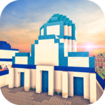 Santorini Island Craft: Building city in paradise icon