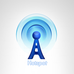 Free WIFI Anywhere connect hotspot icon