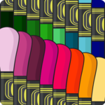 Embroidery floss table icon