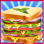 Cheese Sandwich making & fries cooking games icon