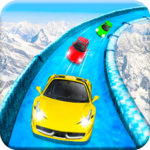 Frozen Water Slide Car Race; Aqua Park adventure icon