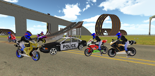 Bike Rider vs Cop Car City Police Chase Game pc screenshot